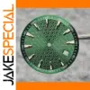 33.5mm Green Luminous Watch Dial for NH35/NH36