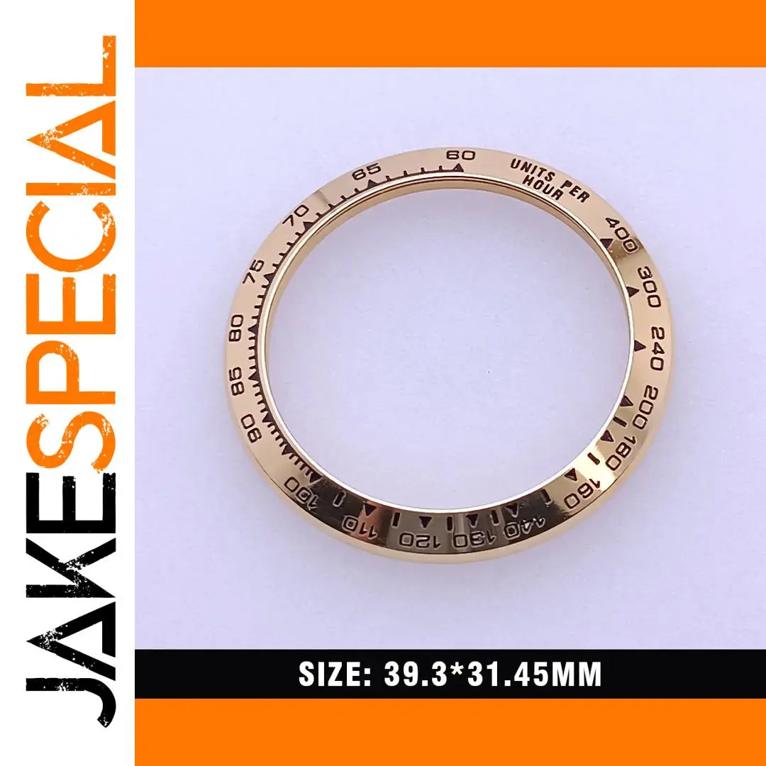 Gold-colored Bezel Insert 39.3x31.45mm 1 Gold-colored Bezel Insert 39.3x31.45mm