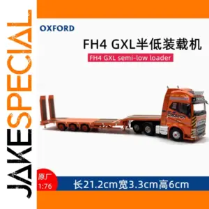 OXFORD 1:76 FH4 GXL Semi Low Loader Model