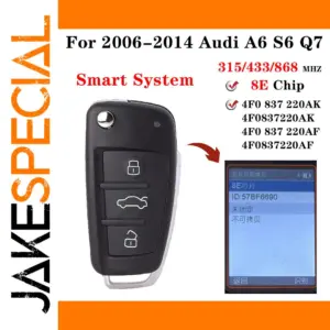 Audi A6 Q7 2006-2015 Key Fob with Transponder