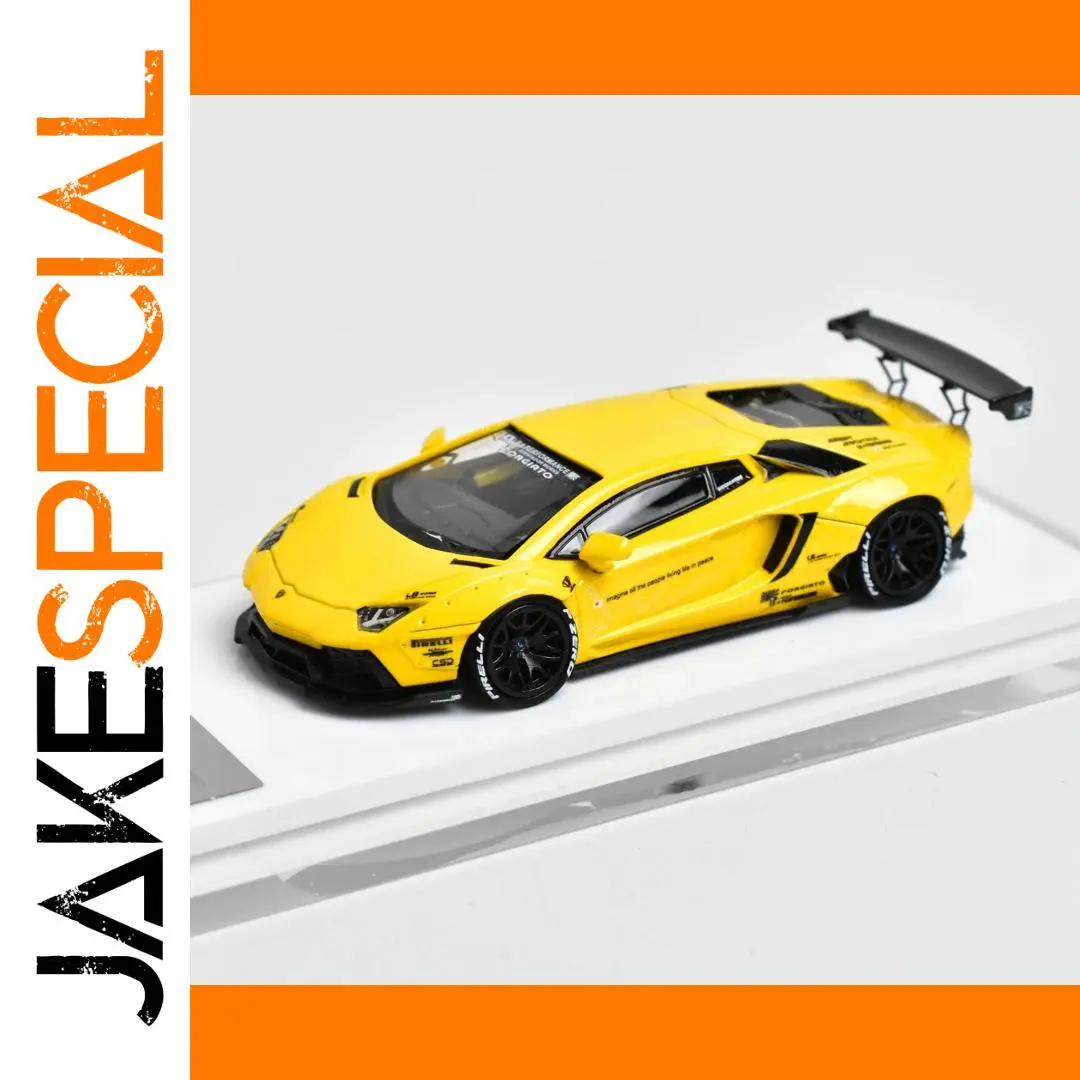 TSM Model 1/64 Scale Yellow Lamborghini Aventador 1 TSM Model 1/64 Scale Yellow Lamborghini Aventador