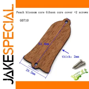 Wooden Bell-Shaped Guitar Truss Rod Cover