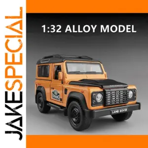 1:32 Orange Land Rover Defender Diecast Model