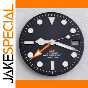 28.5mm Black GMT Watch Dial for NH34 NH35