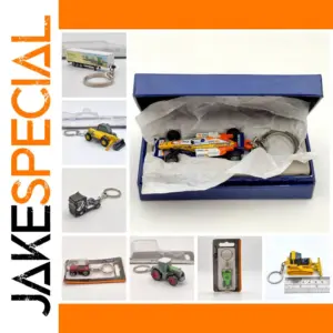 Diecast Race Car Keychain Model in Orange