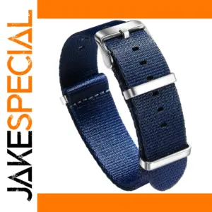 Navy Blue Nylon Watch Band 20mm 22mm