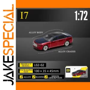 CCA 1:64 Diecast Model Car in Red and Black