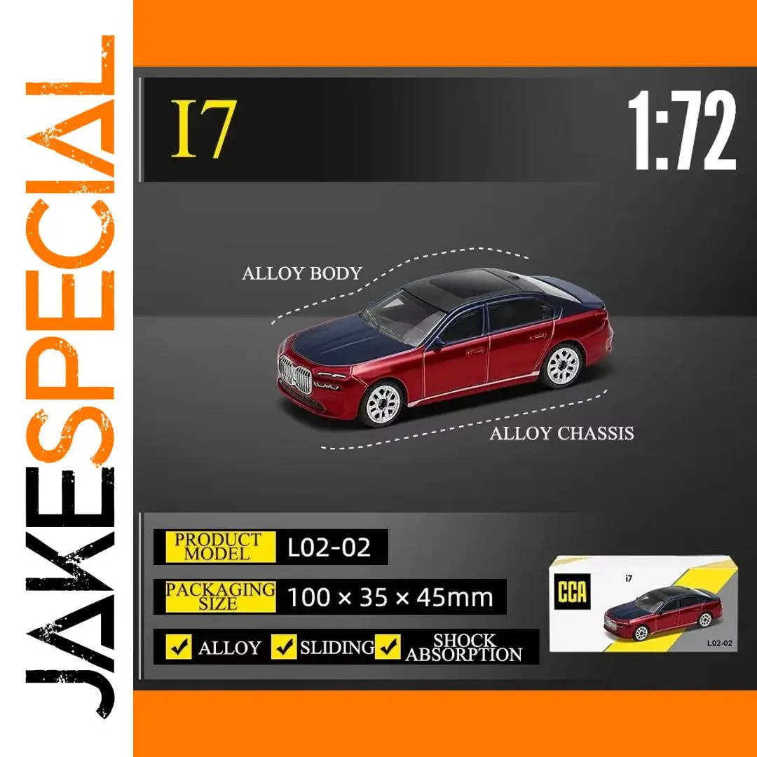 CCA 1:64 Diecast Model Car in Red and Black 1 CCA 1:64 Diecast Model Car in Red and Black