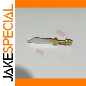 Miniature Sword with Decorative Gold Hilt