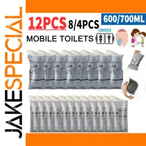 12pcs Portable Emergency Urinal Bags 600ml