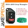Keyless Flip Smart Key for 2018-2021 Jeep Wrangler