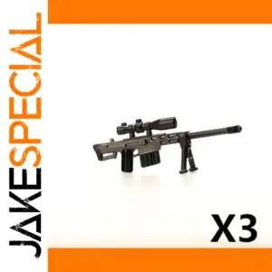Military Sniper Rifle Building Block Set x3