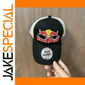 Red Bull Baseball Cap with 3D Embroidery