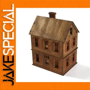 Eastern European Two-story Wooden Model 1/72 Scale