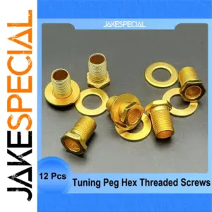 12 Set Gold Guitar Tuning Peg Hardware Kit