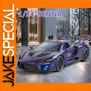 1:24 McLaren Senna Diecast Model in Purple