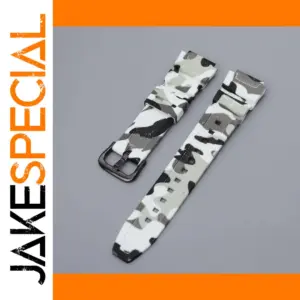 Camouflage Silicone Watchband for Casio Models