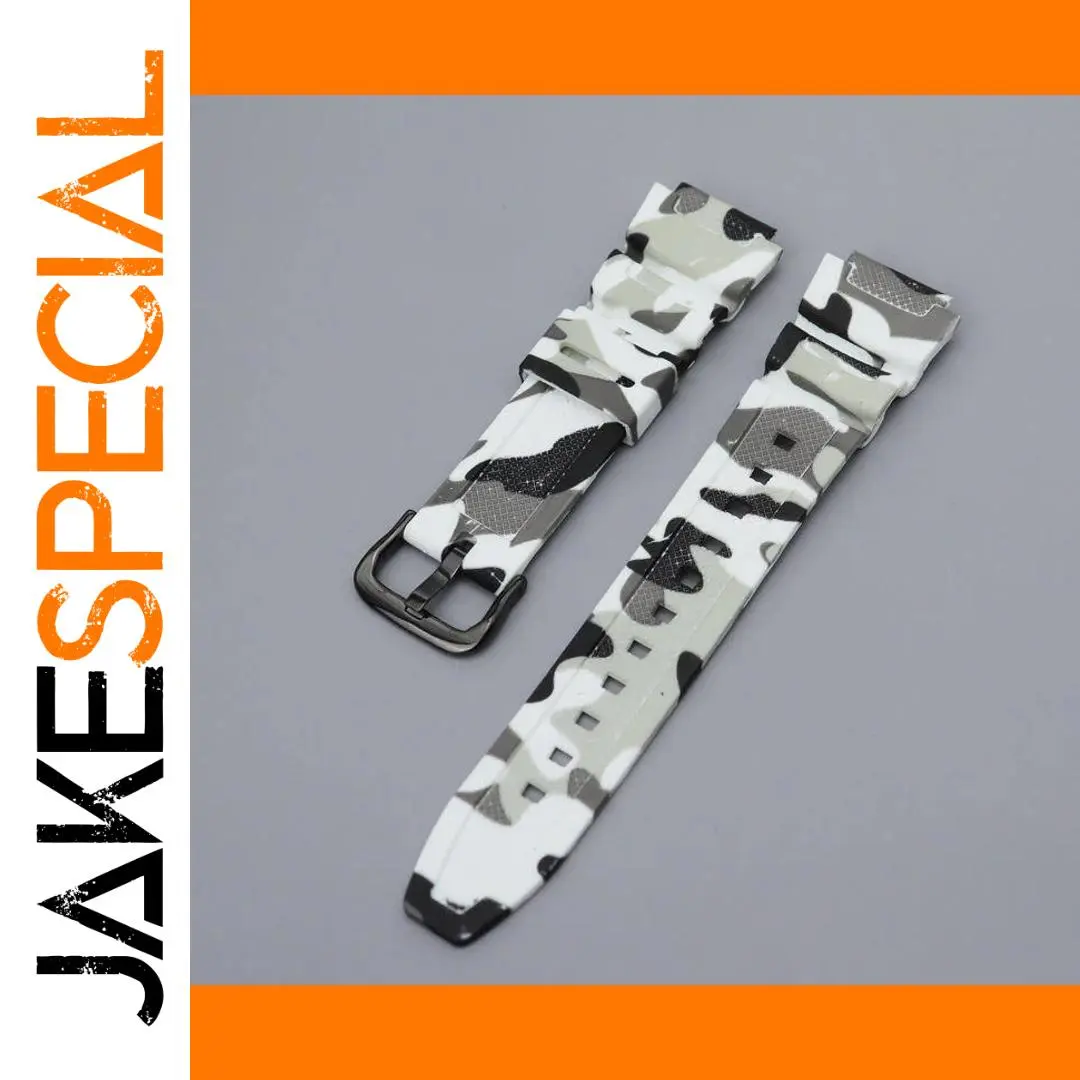 Camouflage Silicone Watchband for Casio Models 1 Camouflage Silicone Watchband for Casio Models