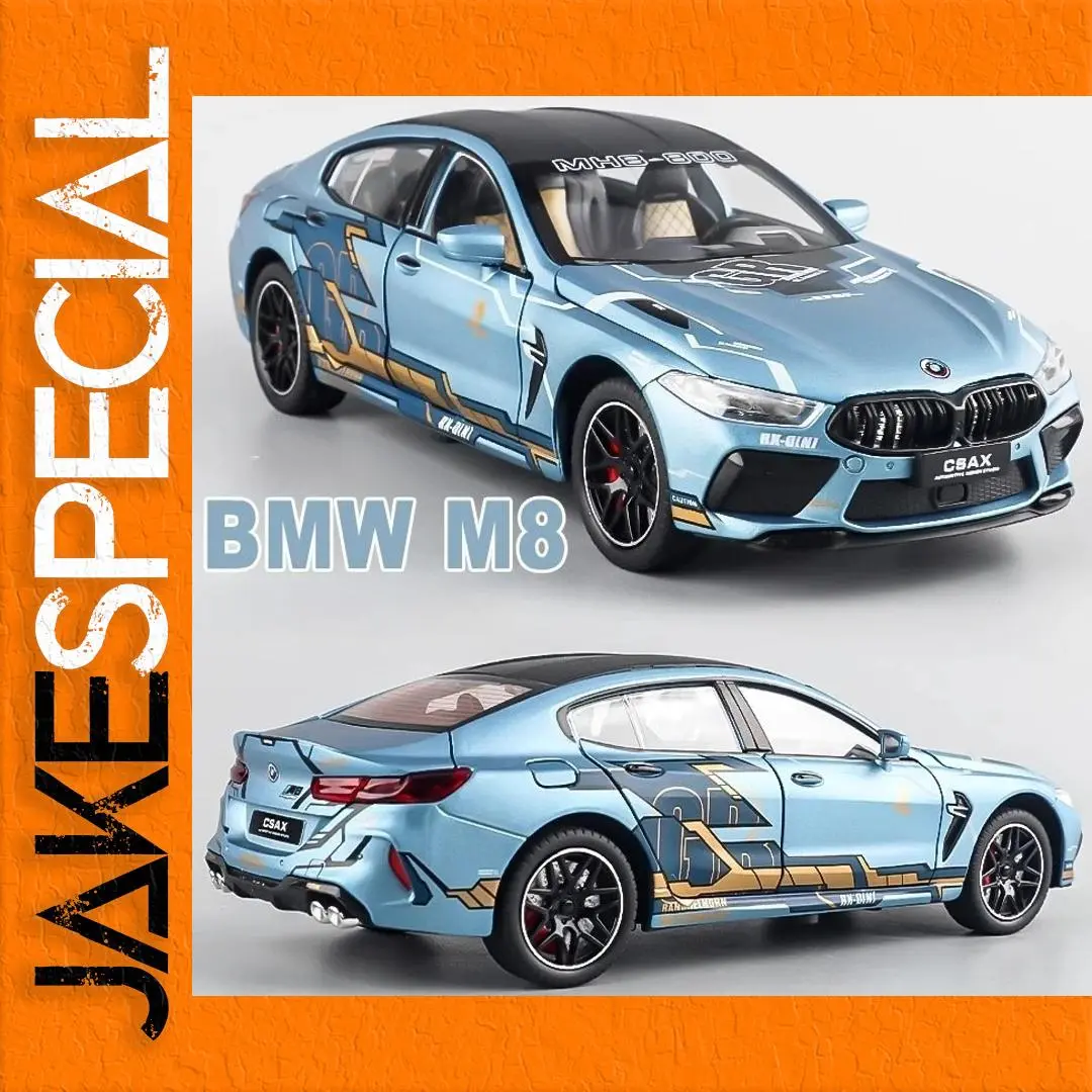BMW M8 1:24 Scale Diecast Model Car 1 BMW M8 1:24 Scale Diecast Model Car