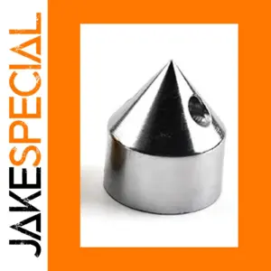 Polished Silver Alloy Steel Baton Head Accessory