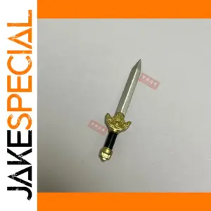 Miniature Sword with Decorative Gold Hilt