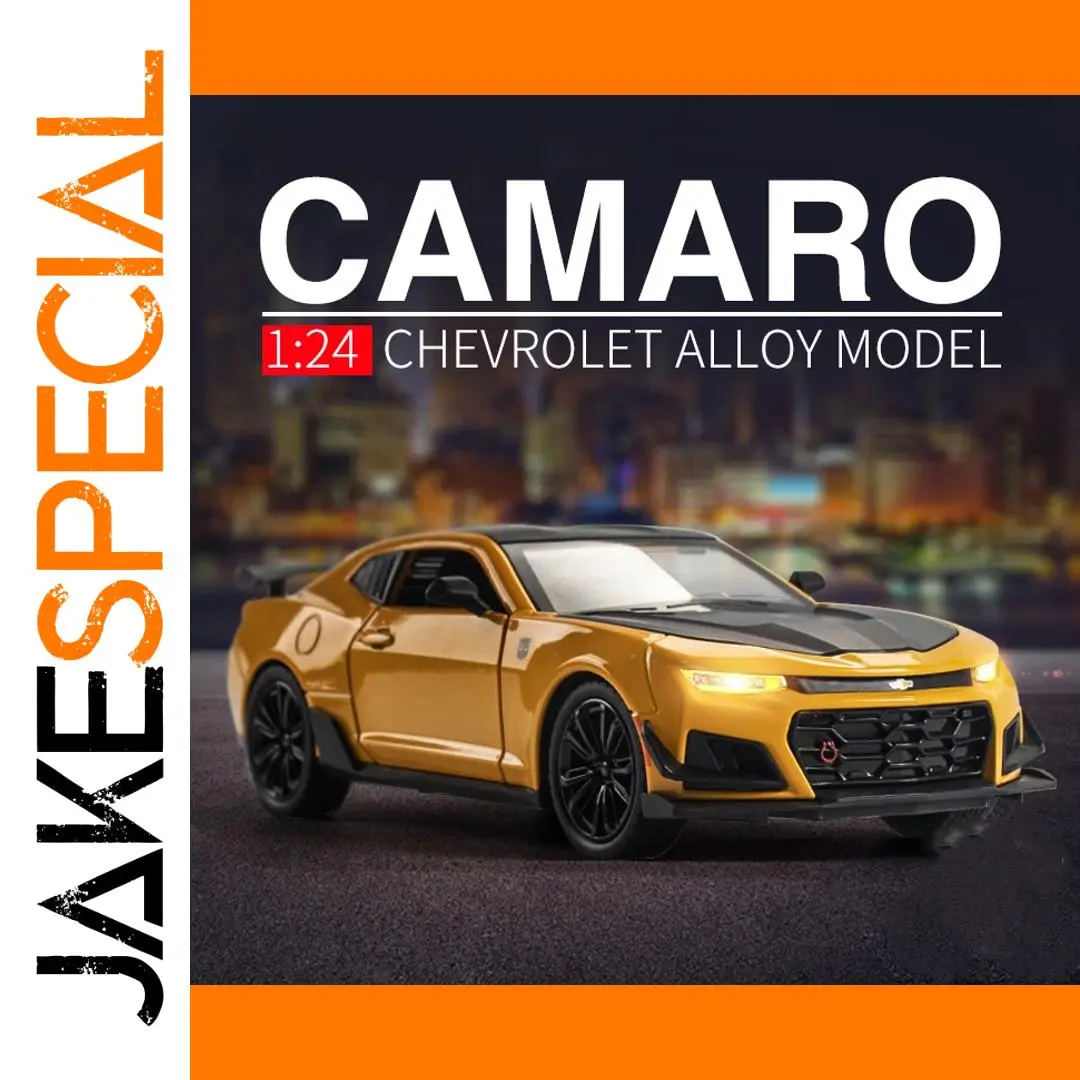 1:24 Gold Diecast Chevrolet Camaro Model Car 1 1:24 Gold Diecast Chevrolet Camaro Model Car