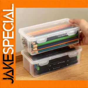 Transparent Plastic Pencil Case for Organizing