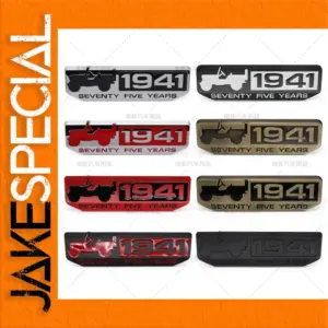 1941 Seventy Five Years Metal Emblem Badge