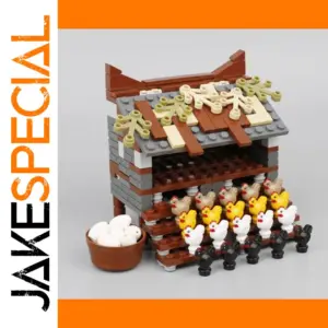 Miniature Farm Chicken Coop with Accessories