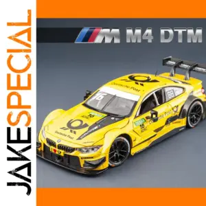 1:24 Yellow BMW M4 Racing Diecast Model