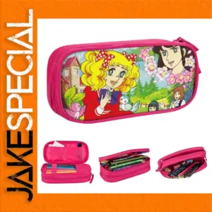 Cute Candy Anime Pencil Case - Pink Design