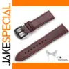 Vintage Brown Leather Watchband 22mm 20mm