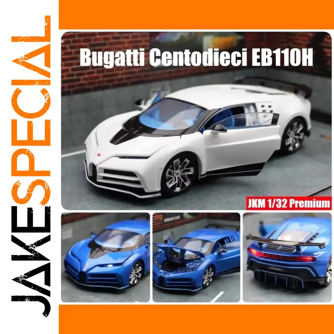 1:32 Bugatti EB110 Centodieci Model - White & Blue 1 1:32 Bugatti EB110 Centodieci Model - White & Blue