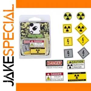 Building Block Warning Sticker Set 12 Designs