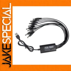 Portable Guitar Pedal Power Supply with 8 Outputs