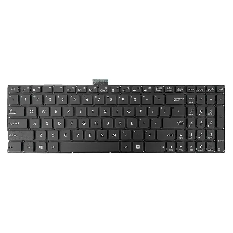 ASUS Laptop Keyboard Replacement QWERTY Black 3 ASUS Laptop Keyboard Replacement QWERTY Black - Image 3