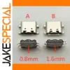 Micro Type C USB Dock Connectors 50pcs 0.8mm