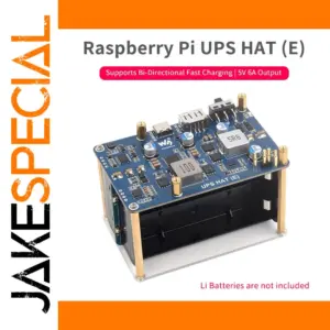 Raspberry Pi 5 UPS HAT 5V 6A Power Supply