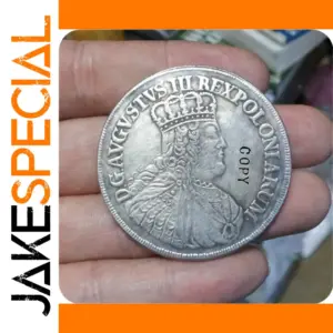 Poland Thaler 1753 Augustus III Replica Coin
