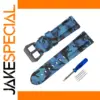 Camouflage Silicone Watch Band for Various Sizes
