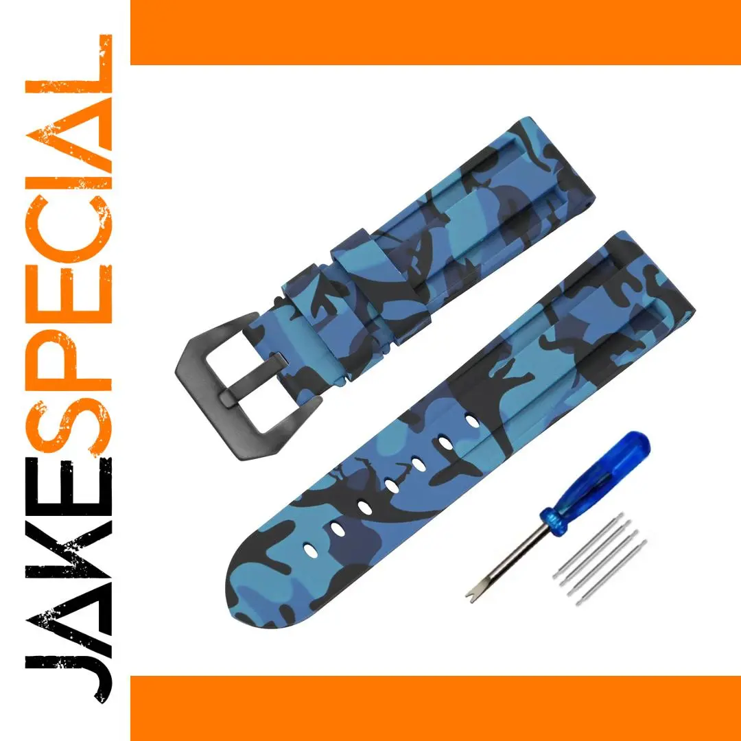 Camouflage Silicone Watch Band for Various Sizes 1 Camouflage Silicone Watch Band for Various Sizes