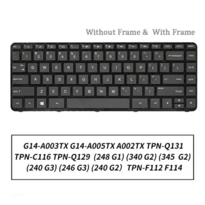 HP Laptop Keyboard Black for TPN Models 5 bb371074a97a4f79 no logo