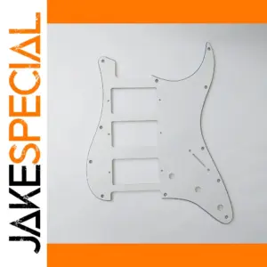 White ST Guitar Pickguard for HHH Pickups