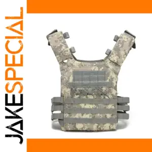 Tactical MOLLE Camo Vest for Outdoor Use