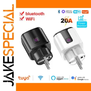 Tuya Smart 20A EU Plug WiFi Bluetooth Socket