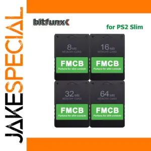 Bitfunx Fortuna 8MB 16MB 32MB 64MB Memory Cards for PS2 Slim