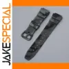 18mm Camouflage Silicone Watchband for Casio