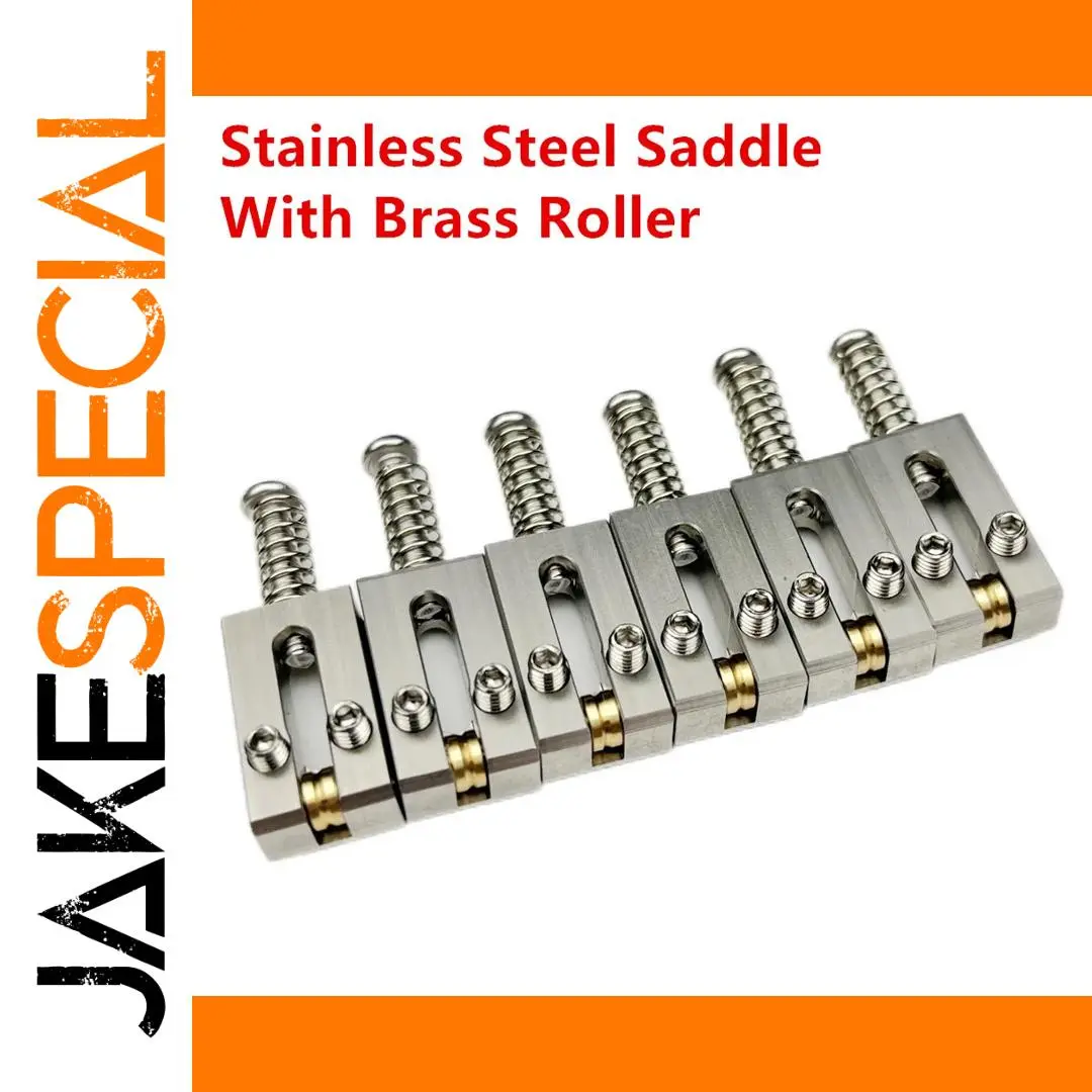 Stainless Steel Roller Saddles for ST TL Guitars 1 Stainless Steel Roller Saddles for ST TL Guitars