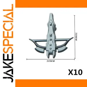 Matte Black Weapon Accessory for Toy Figures X10
