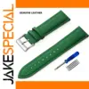 Premium Genuine Leather Watch Band in Green